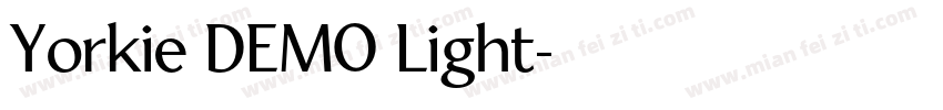 Yorkie DEMO Light字体转换